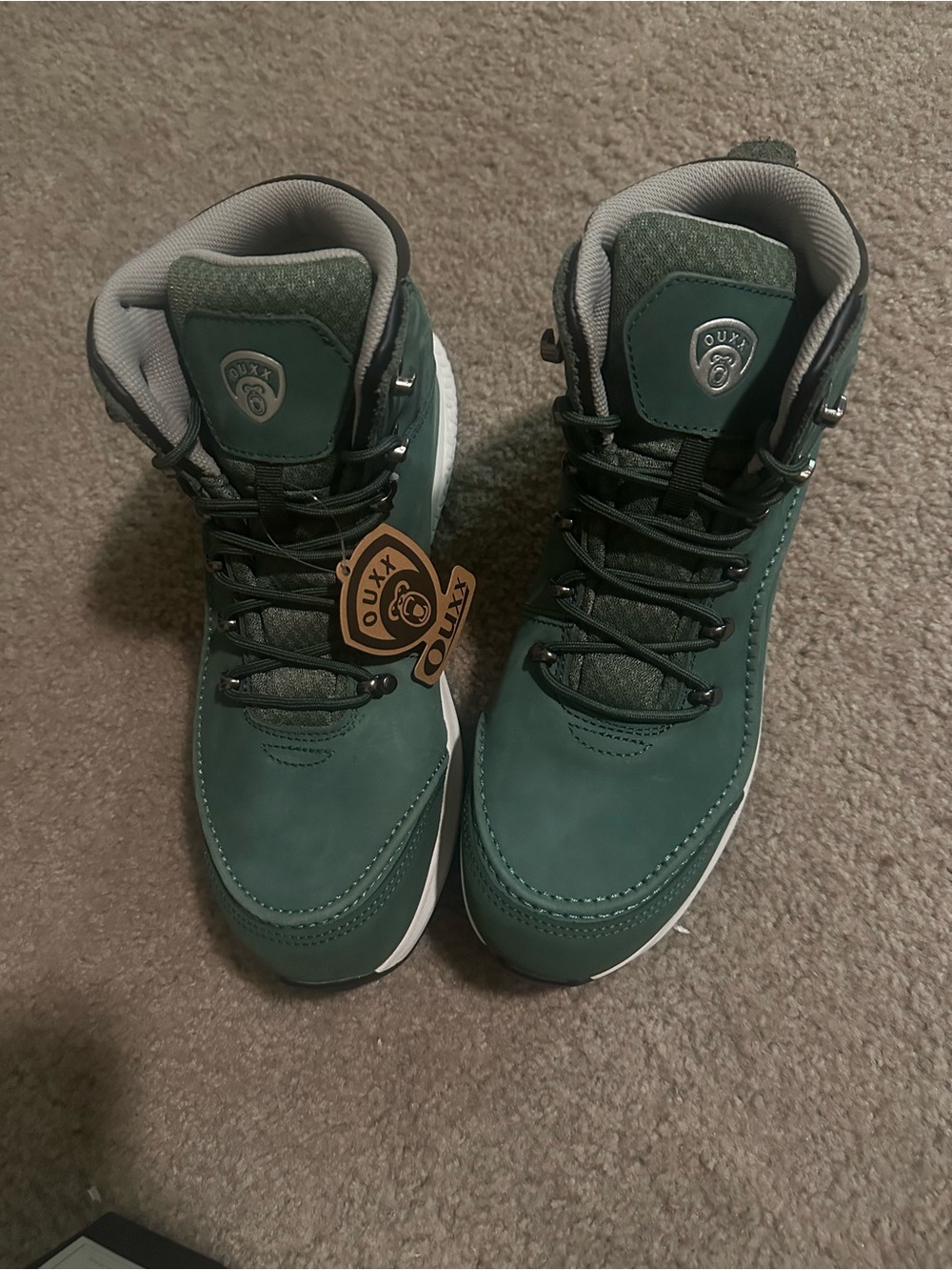 Men's Green Steel Toe Working Boots